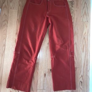isis high waisted straight leg carpenter pants